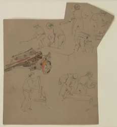 Studien von arbeitenden Männern